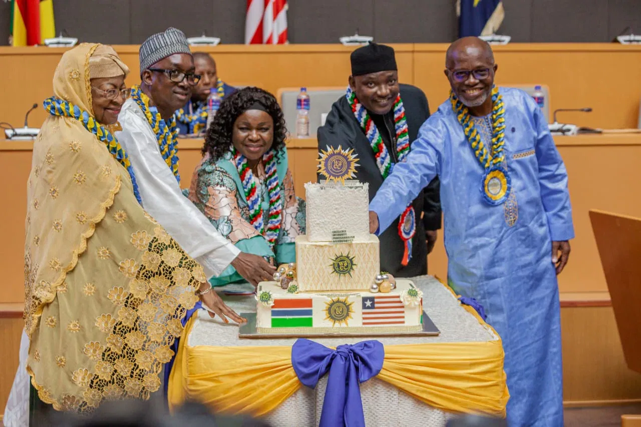 Cutting of the 71st Anniversary Cake by the President of The Gambia
